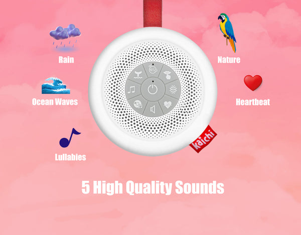Kaichi White Noise Machine - Sound Machine for Baby, Kids and Adults with 5 Calming Sounds
