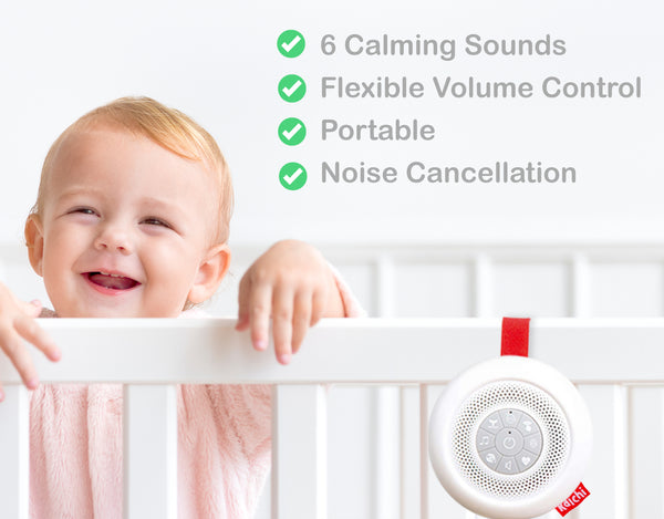 Kaichi White Noise Machine - Sound Machine for Baby, Kids and Adults with 5 Calming Sounds